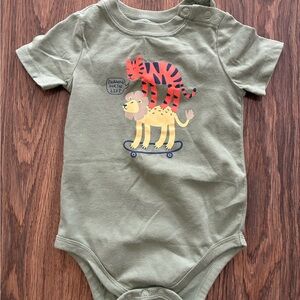 Boys 18-24 mo Garanimals Olive Green Animal Graphic Bodysuit